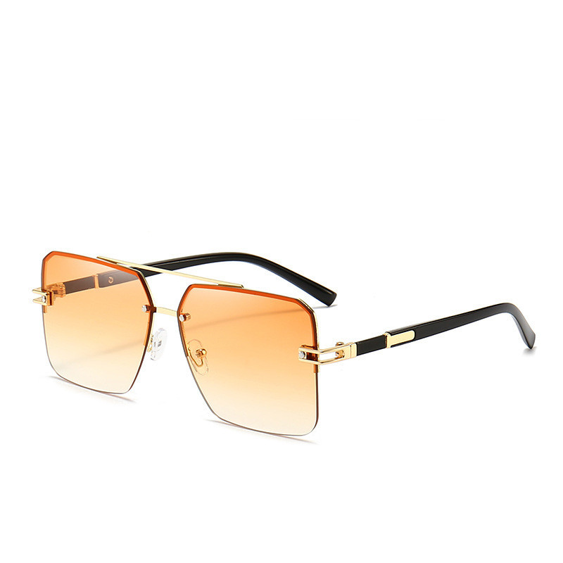 Fashionable Large-Frame Double-Beam Sunglasses - Image 6