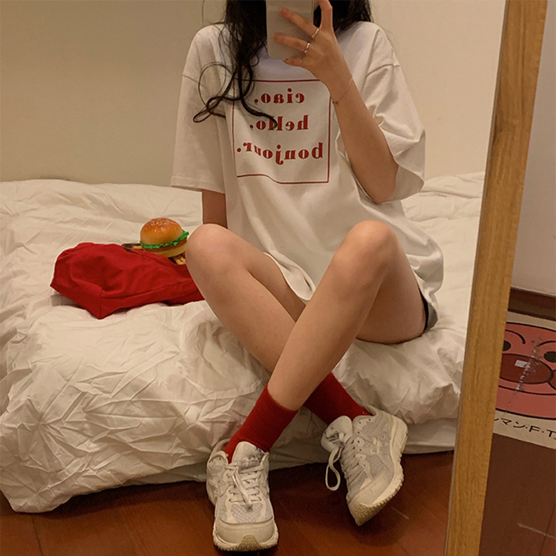 Mid-length Loose Tops
