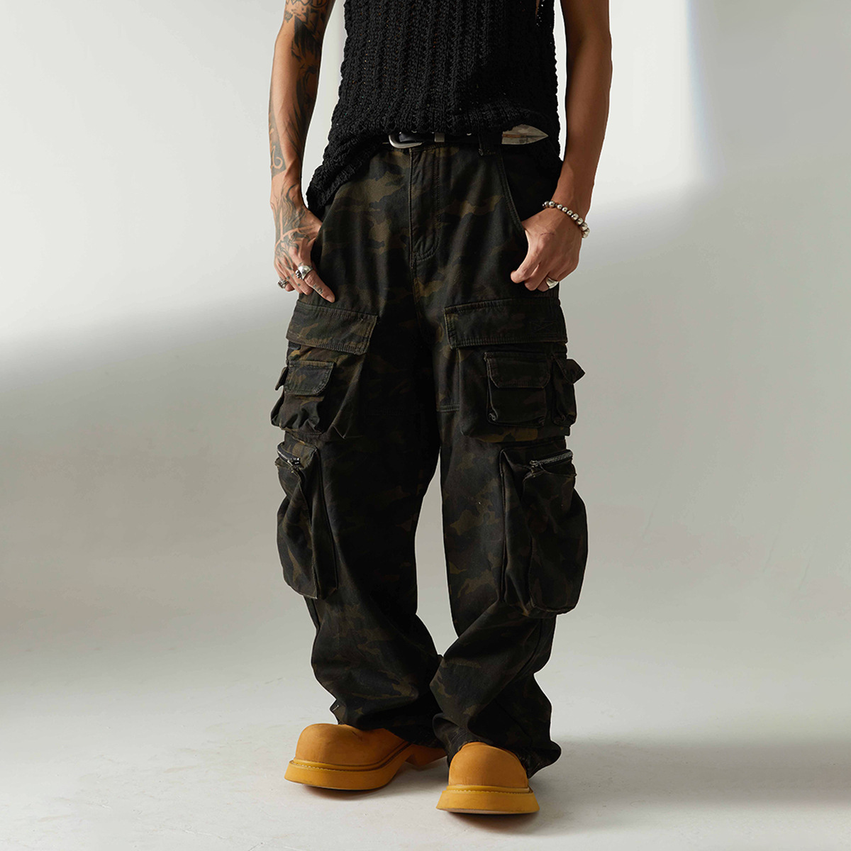 High Street Soil Style Camouflage Pants