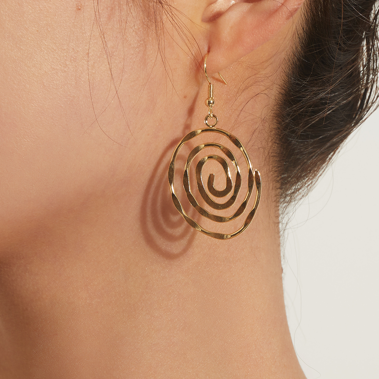 Creative Hollow Circular Vortex Earrings
