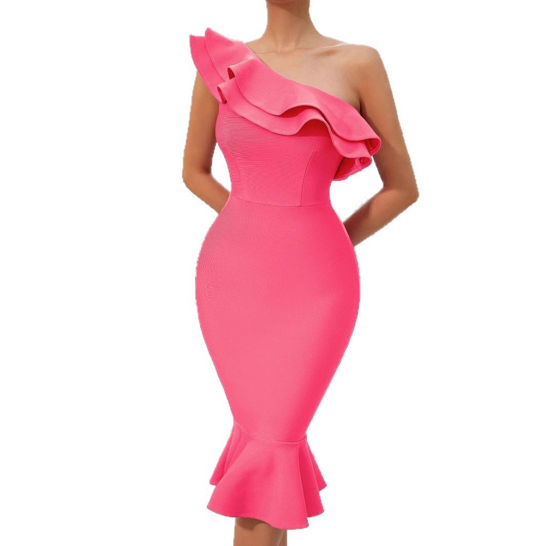 Off-Shoulder Bandage Dress - Image 6