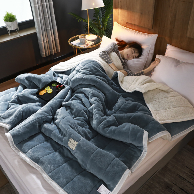 Soft Duvet Fleece Luxury Solid Blankets - Image 8