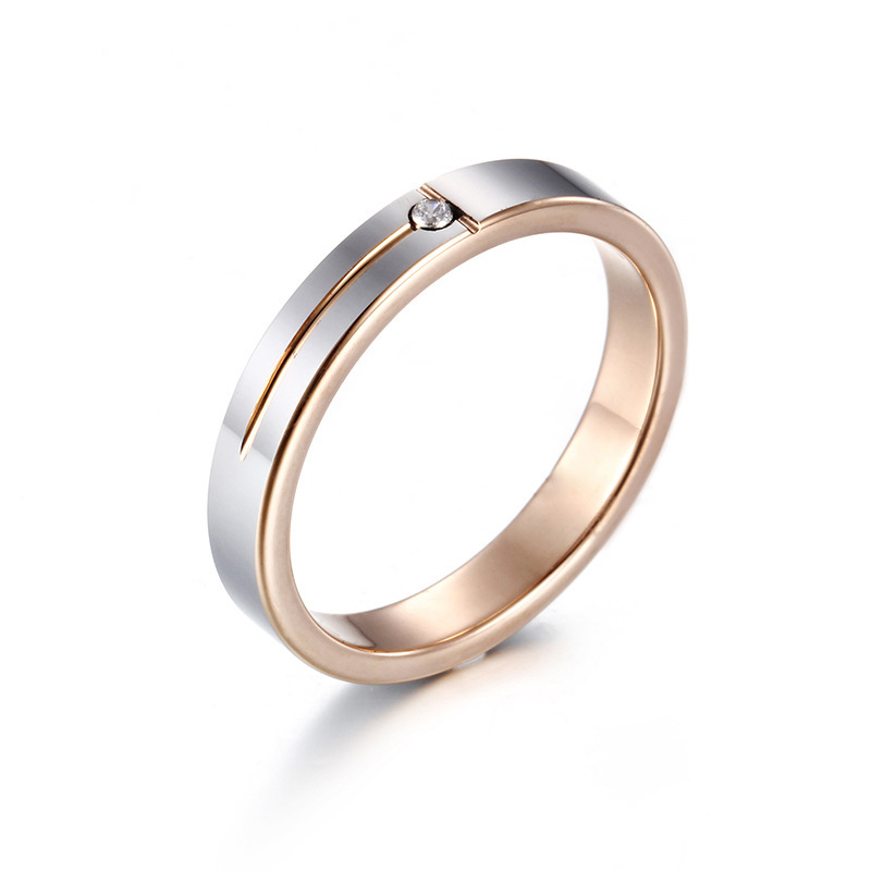 Personality Simple Inlaid Fashion Ring - Image 3