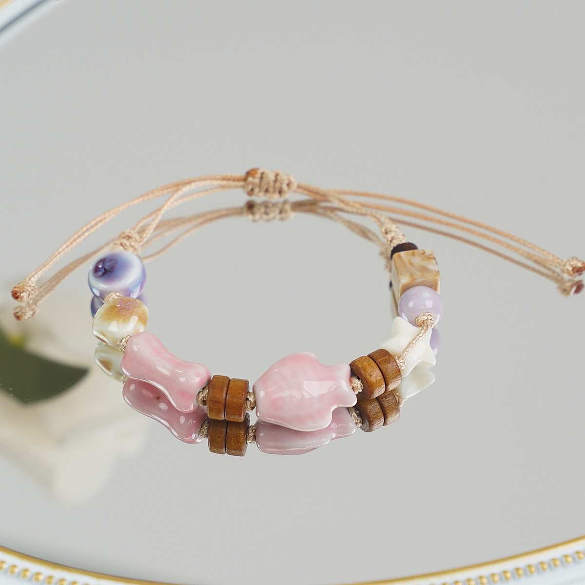Woven Beads Student Couple Bracelet