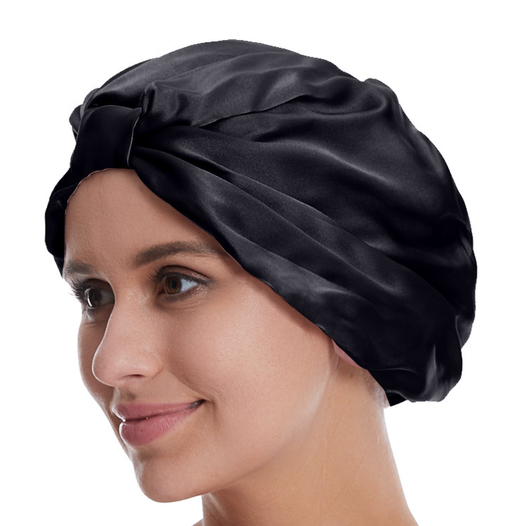 Print Silk Conditioning Night Cap - Image 8