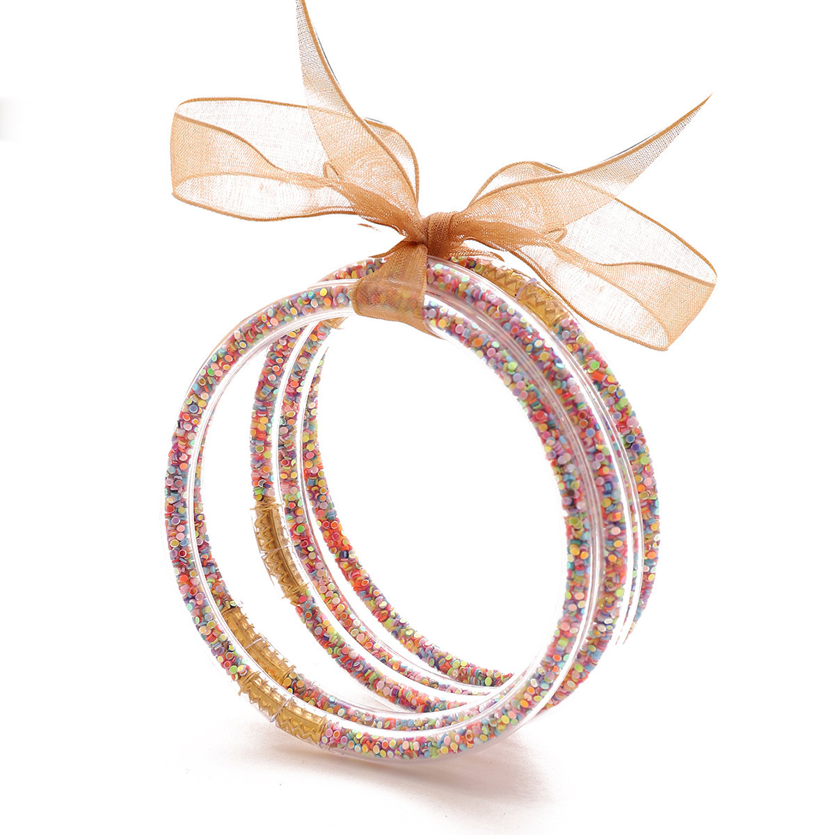 Plastic Tube Sequins Five Bracelets - Image 7