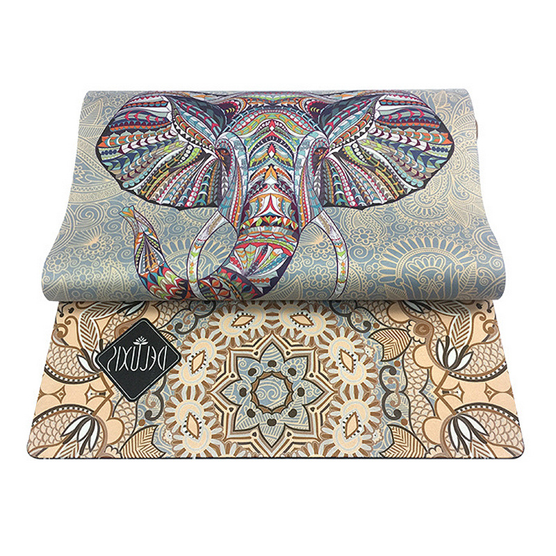 Rubber Anti-slip Suede Printing Yoga Mat - Image 2