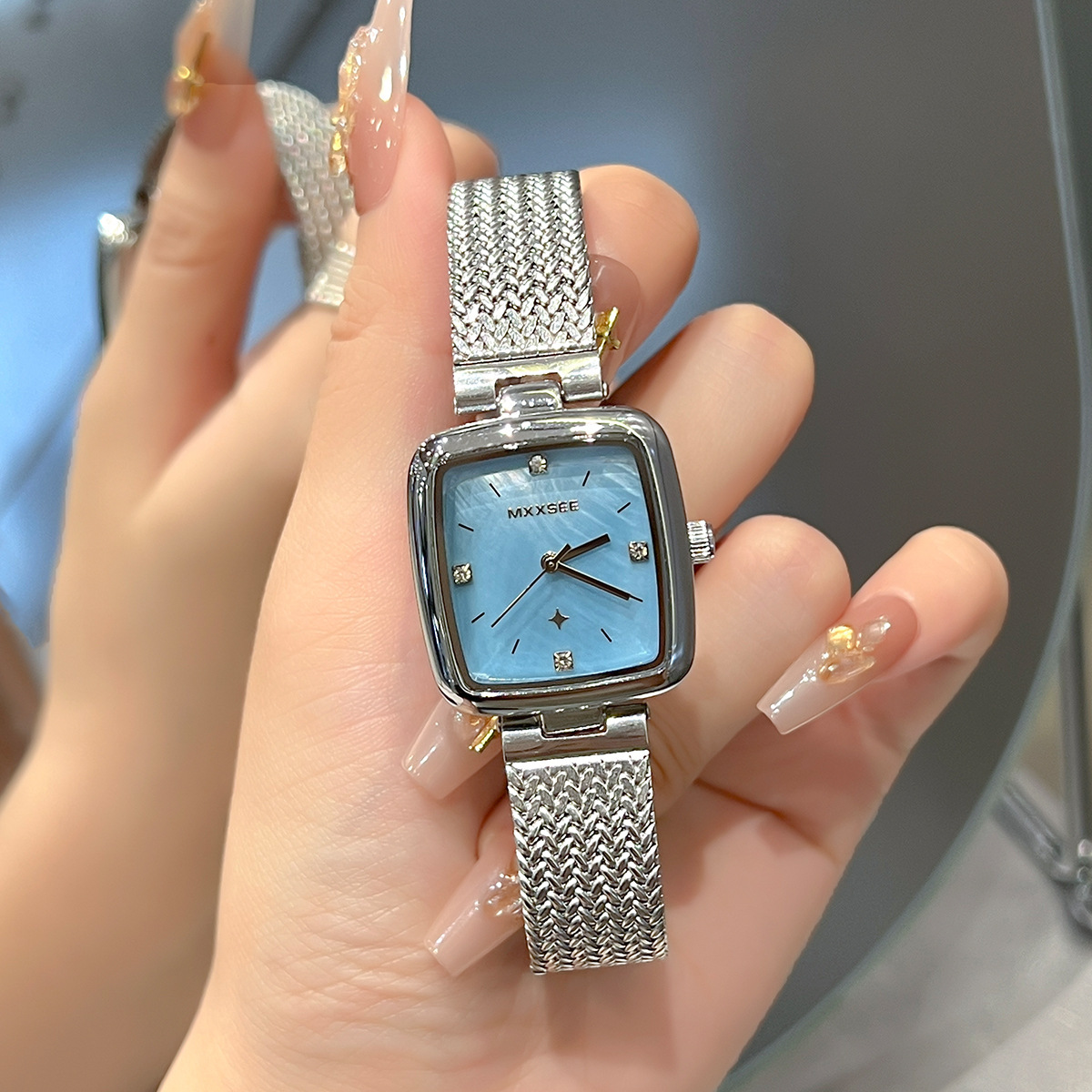 Women's Starry Retro Exquisite Square Watch - Image 8