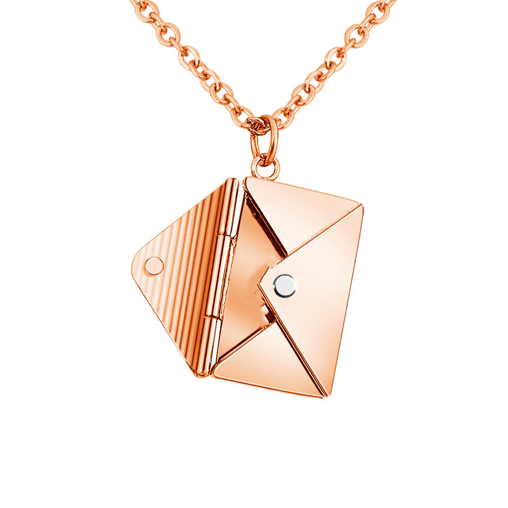 Lover Letter Pendant Envelop Necklace - Image 10