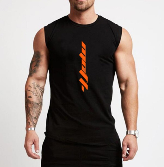 Gym Sleeveless Cotton Tank Top Vest for Men - Image 4