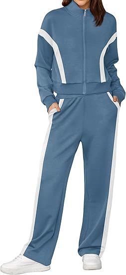 Sweatshirt Wide Leg Track Pants - Image 8