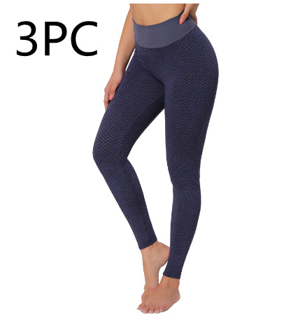 Seamless High Waist Breathable Plaid Leggings - Image 5