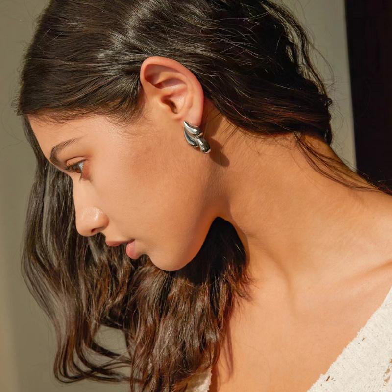 Double Water Drop Shaped Earrings - Image 7