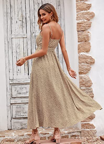 Sleeveless V Neck Button Down Dress With Belt - Image 8