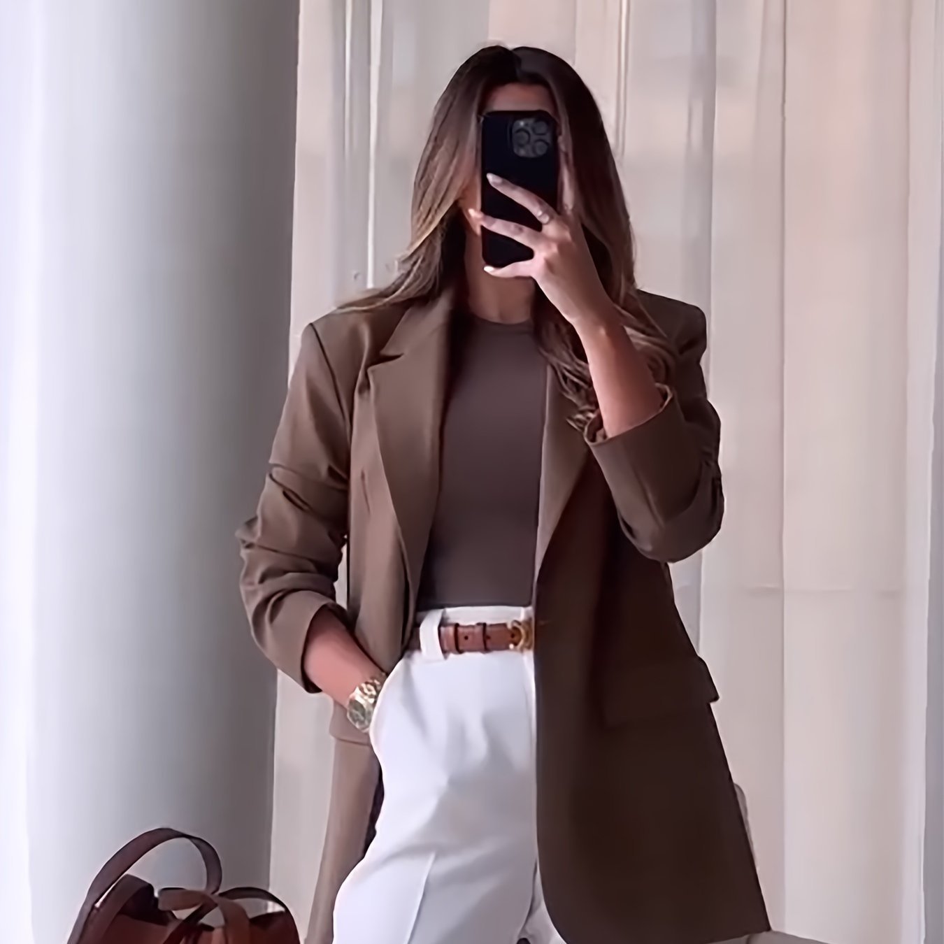 Stylish French Solid Coat