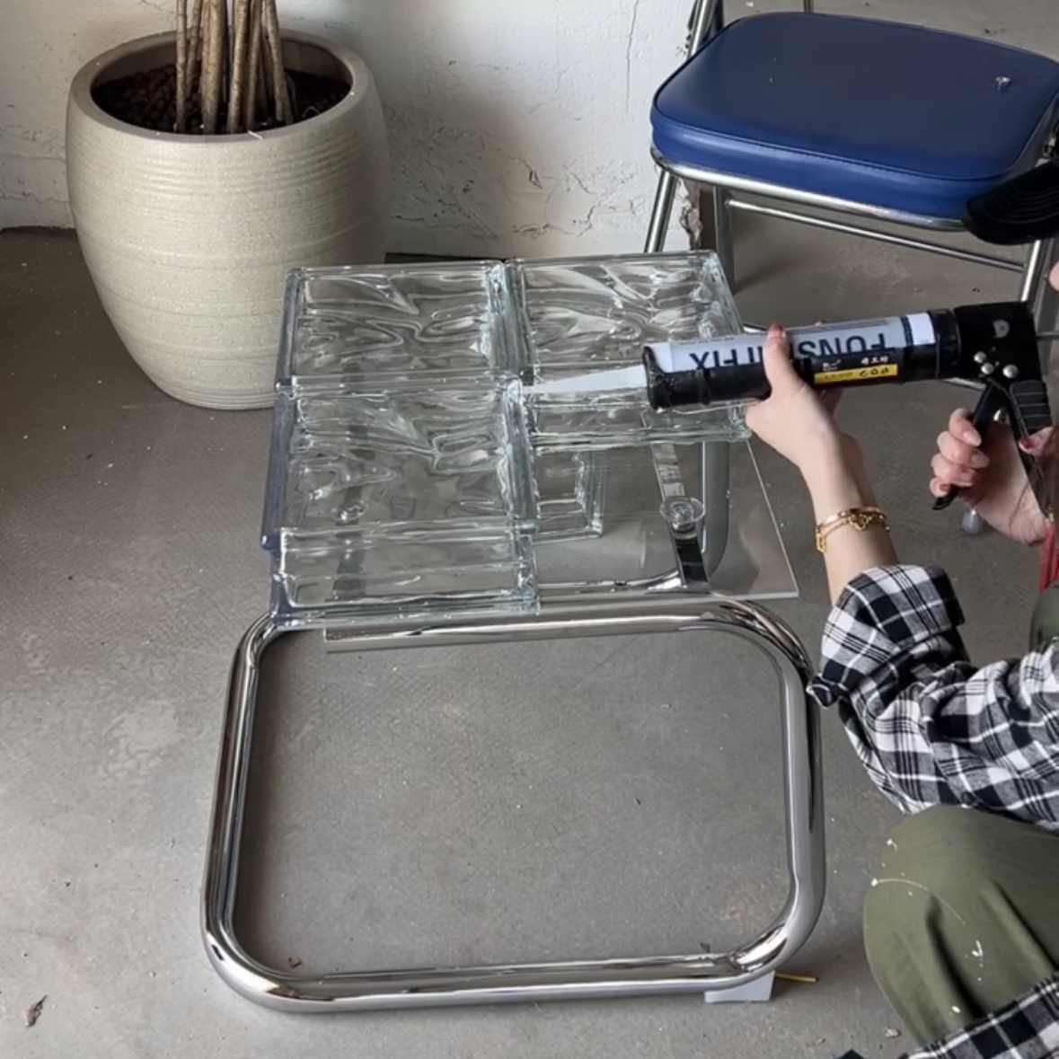Glass Bricks Coffee Table - Image 6