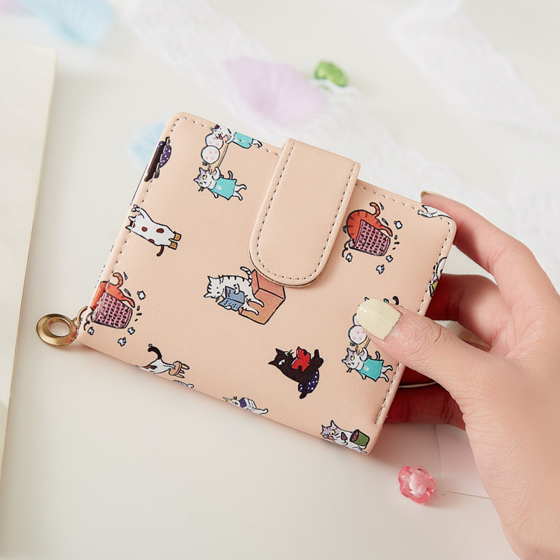 Cartoon Folding Multifunctional Card Holder Purse