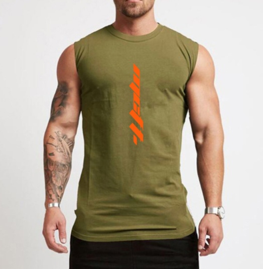 Gym Sleeveless Cotton Tank Top Vest for Men - Image 8
