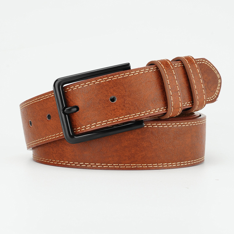 Retro Style Leather Belt - Image 4