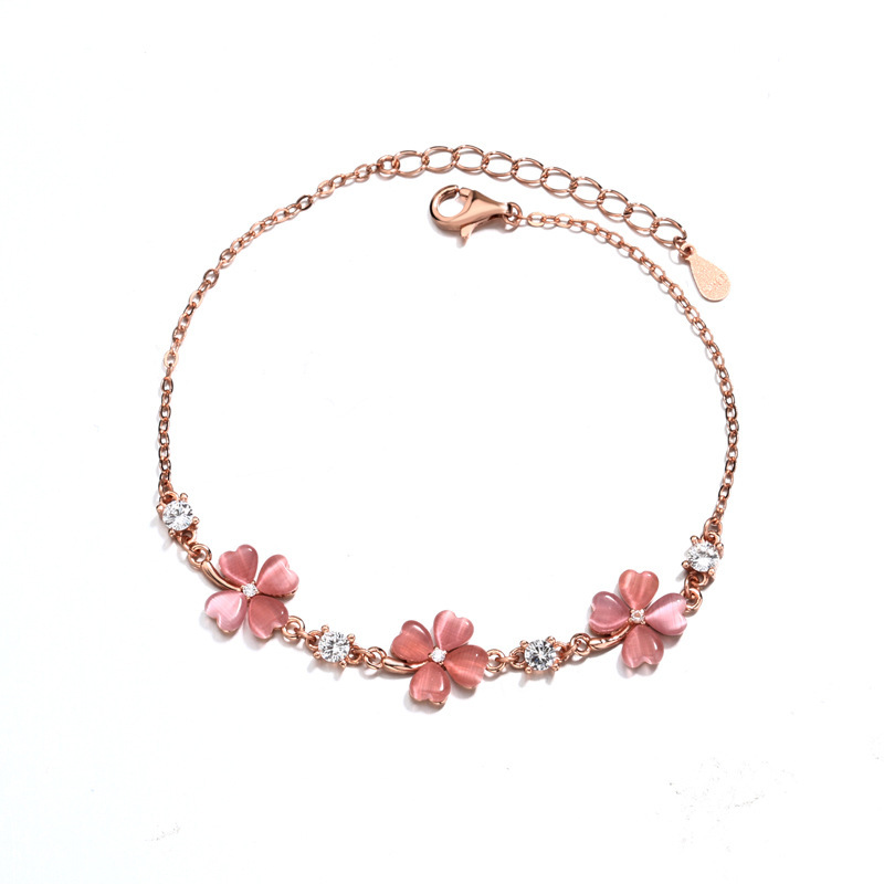 Opal Crystal Gemstones Chain Bracelet - Image 5