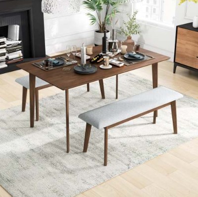 Carlos Solid Wood Dining Table - Image 3
