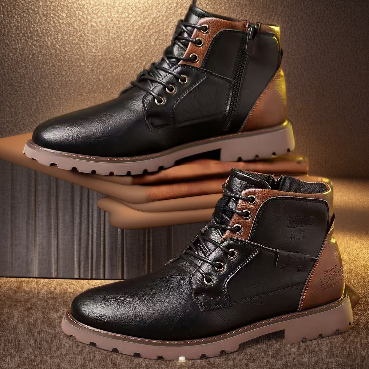Plus Size Leisure Martin Ankle Boots - Image 6