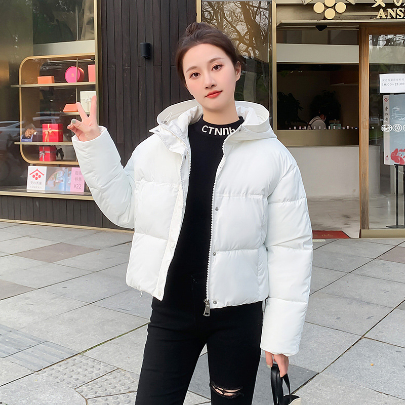 Women's Casual Hooded Short Down Jacket - Image 7