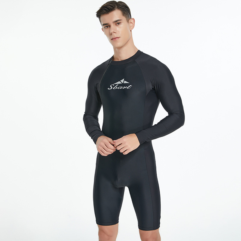Long Sleeve Sun Protection One-piece Swimsuit