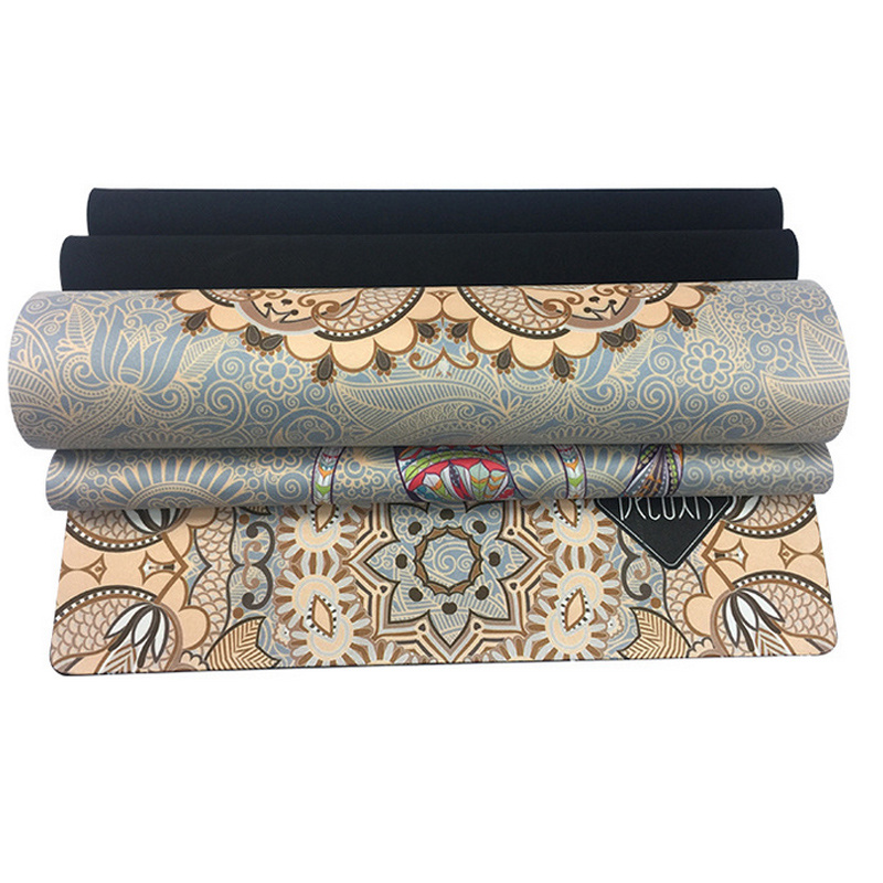 Rubber Anti-slip Suede Printing Yoga Mat - Image 4