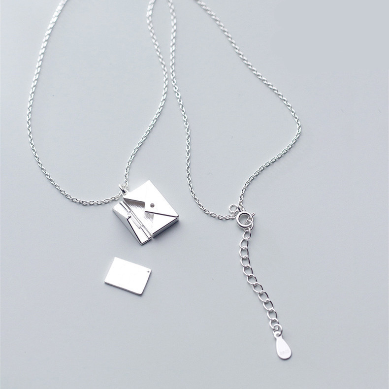 Lover Letter Pendant Envelop Necklace - Image 8