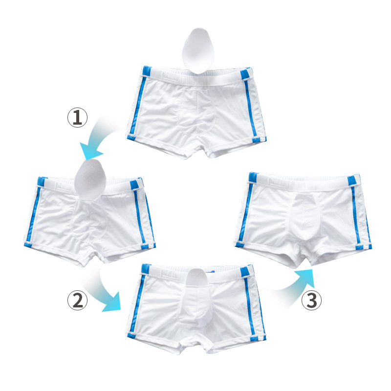Navy Style Men's Beach Swim Shorts - Image 3