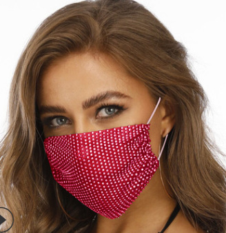 Fishnet-Shaped Star Rhinestone Mask - Image 10