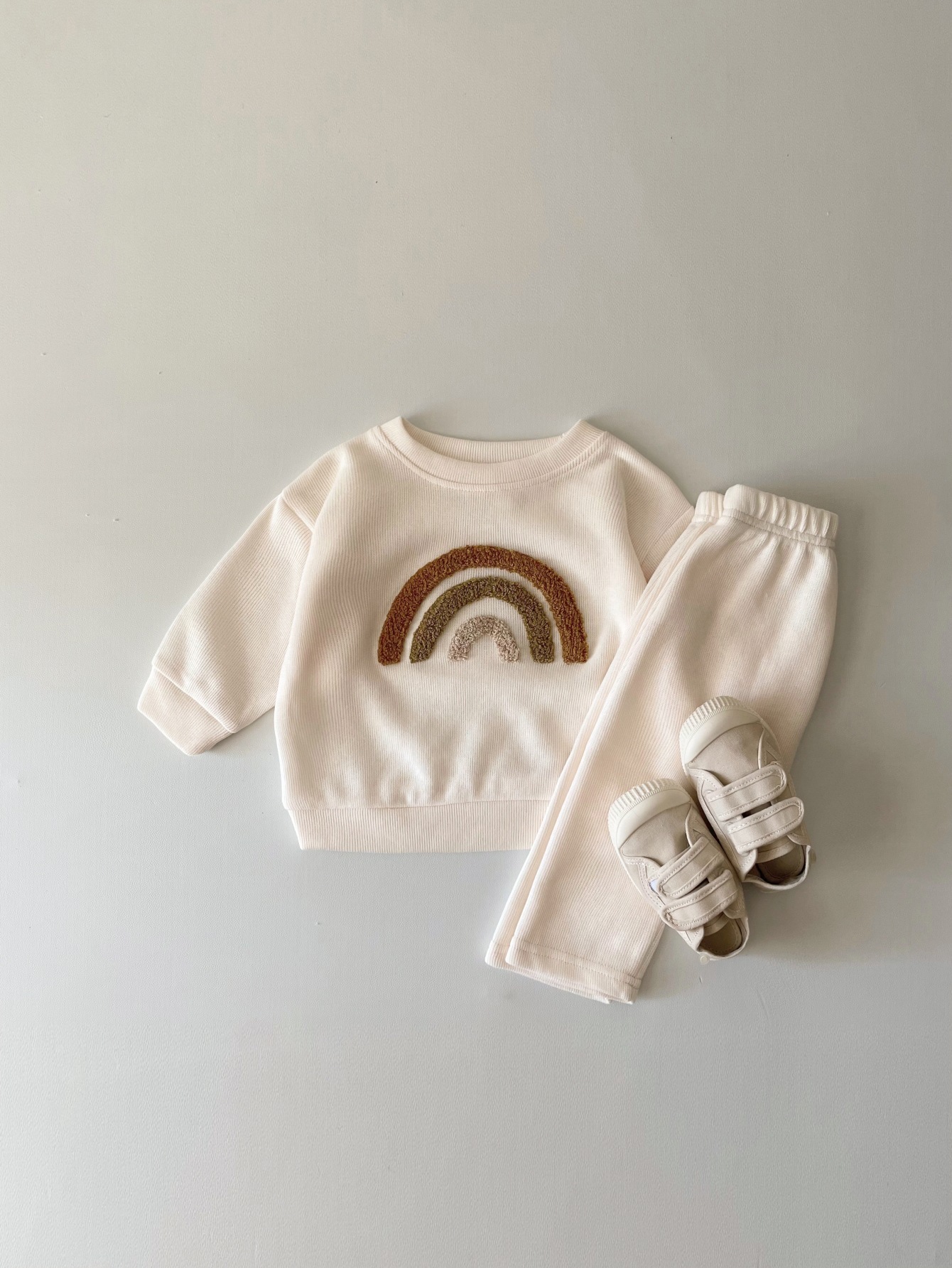 Newborn Alphabet Embroidery Long Sleeve Suit - Image 10