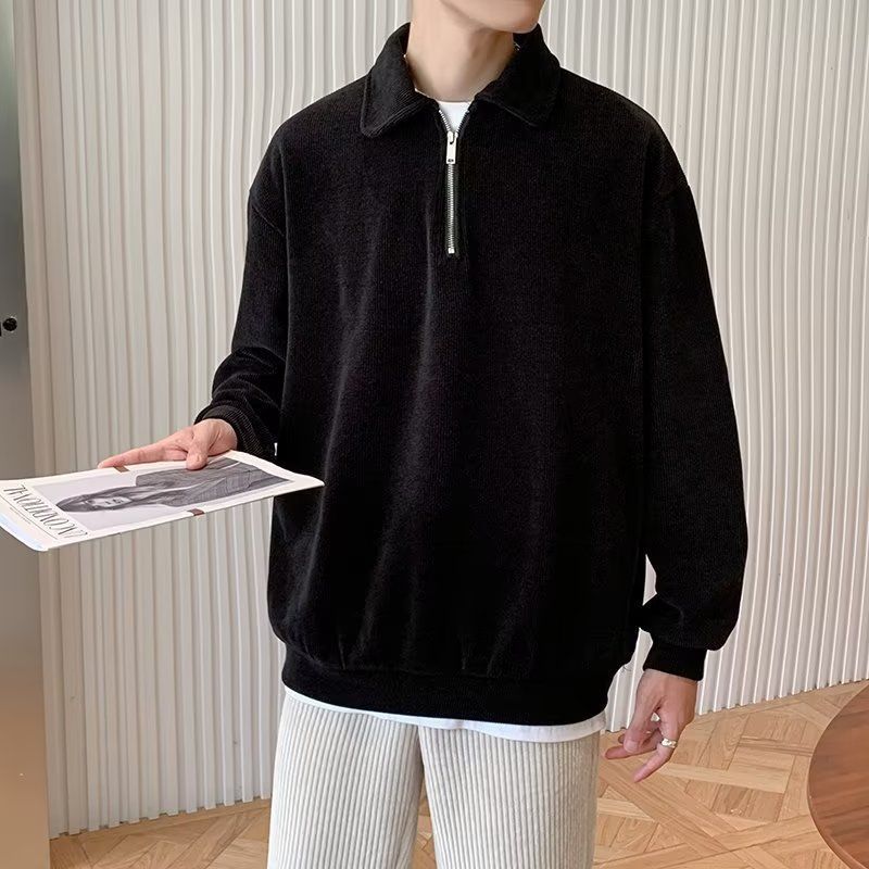 Solid Color British Hoodie Men