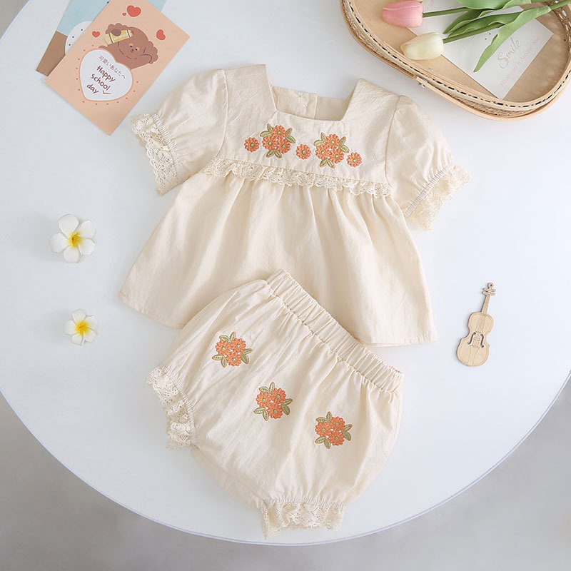 Summer Baby Triangle Crawling Romper Suit