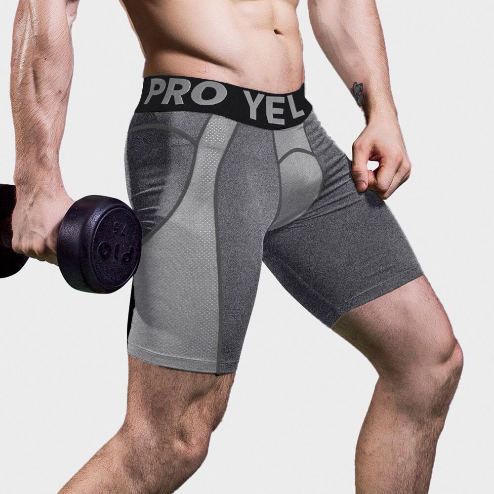 Quick-Drying Running Stretch Mesh Tight Shorts