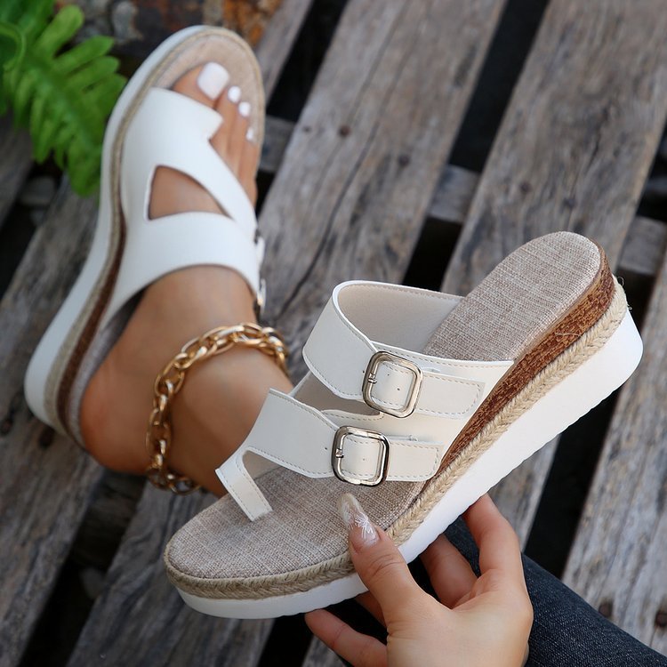Casual Wedge Finger Fit Design Sandals