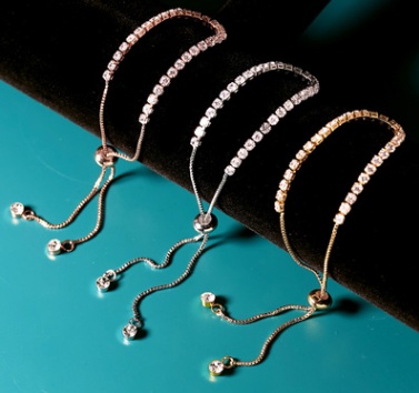Crystal Rhinestone Bangle Bracelets - Image 3