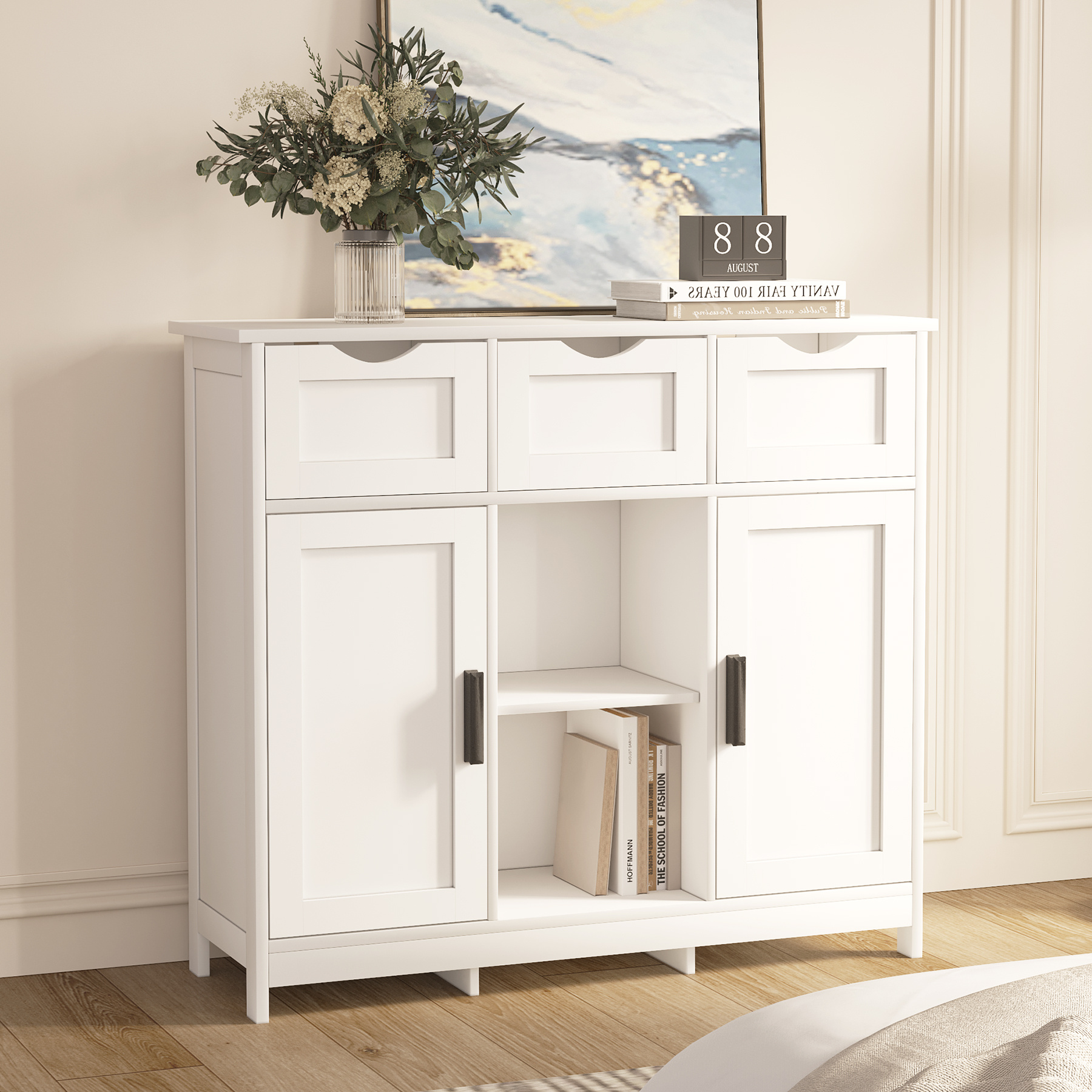 Ultra Light Luxury Cabinets with Drawers and Shelves - Image 5