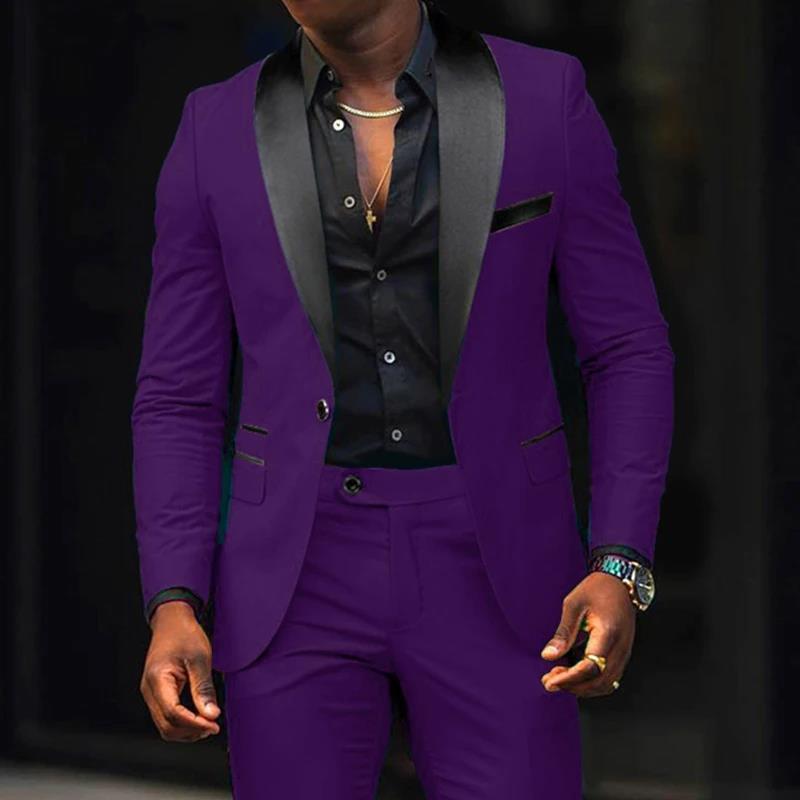 Men's Business Casual Suit Coat Trouser Suit - Image 7