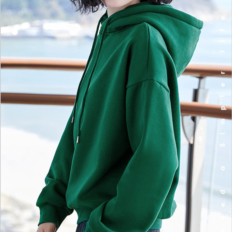 Loose Crew Neck Hoodie - Image 2