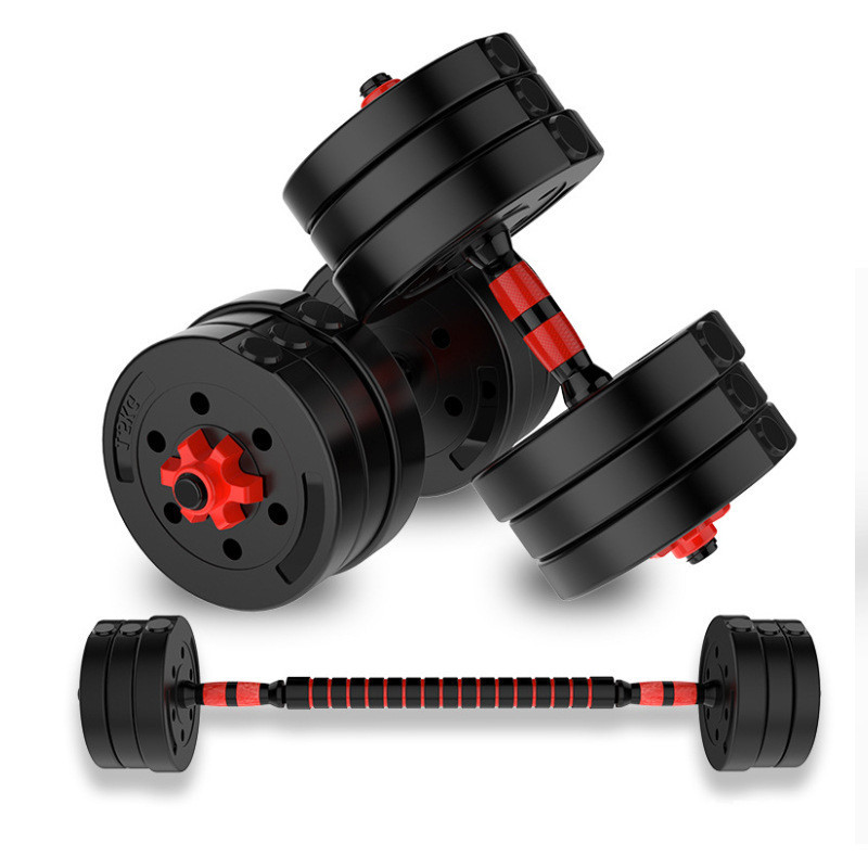 Rubber-Coated Cement Fitness Dumbbells