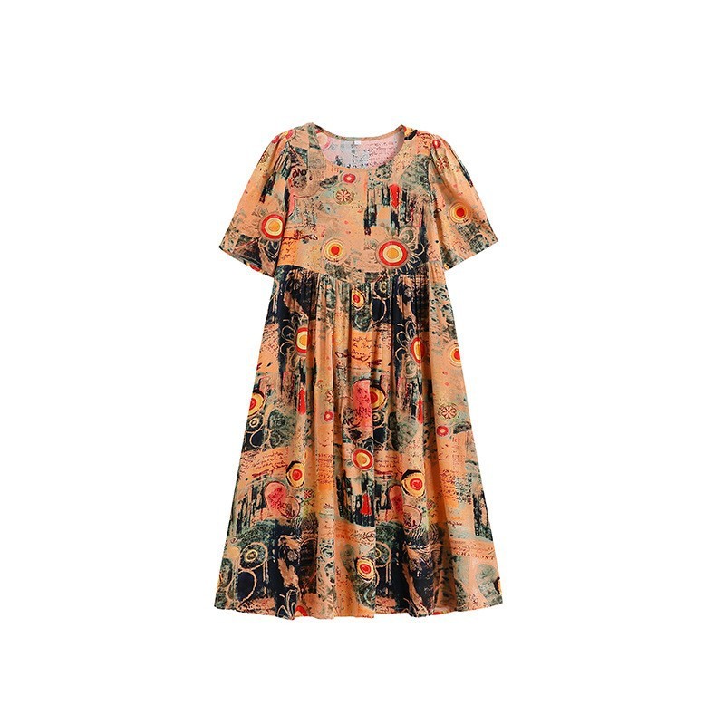 Floral Loose Outer Wear Dress - Image 9