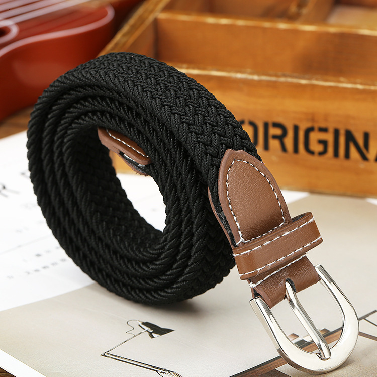 Elastic Woven Fashion Casual Canvas Belt - Image 8
