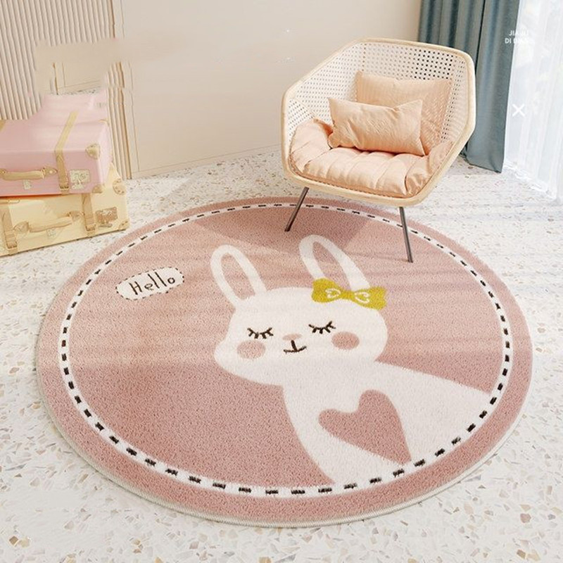 Children's Round Cashmere Rug