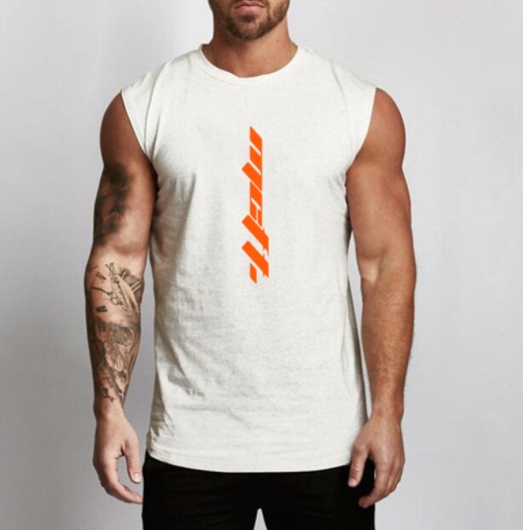 Gym Sleeveless Cotton Tank Top Vest for Men - Image 7
