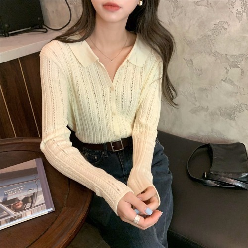 Women's Knitted Cardigan Top - Image 2