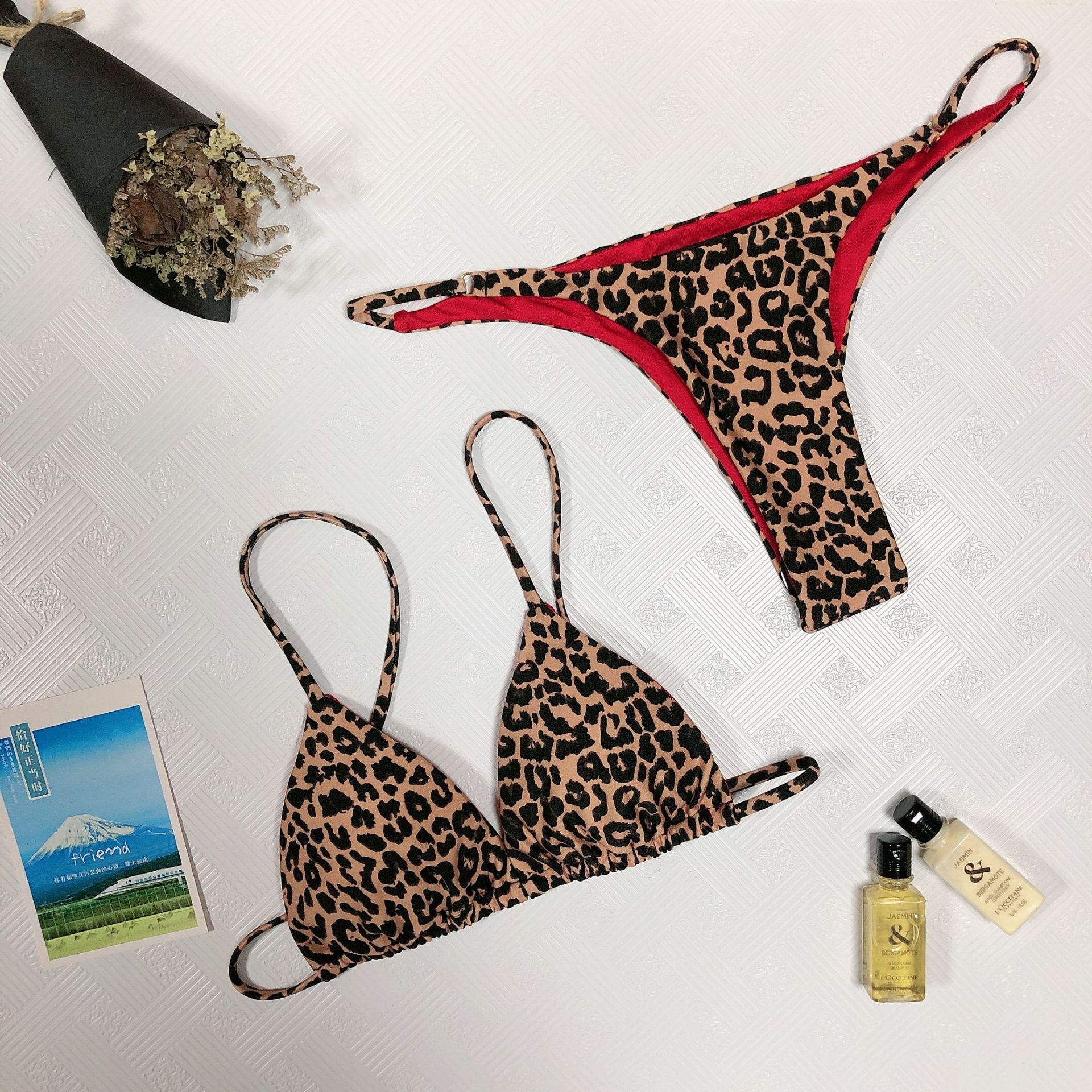 Leopard Print Bikini Swimsuit - Image 8