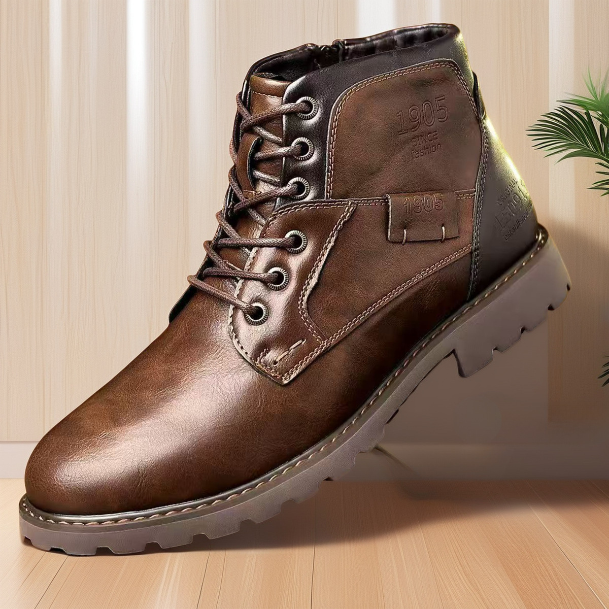 Plus Size Leisure Martin Ankle Boots - Image 4