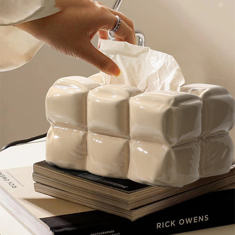 Ceramic Simple Modern Tissue Box